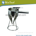 Stainless Steel Confectionery Funnel with Stand